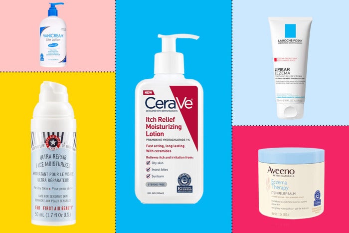 Collage of various lotions.